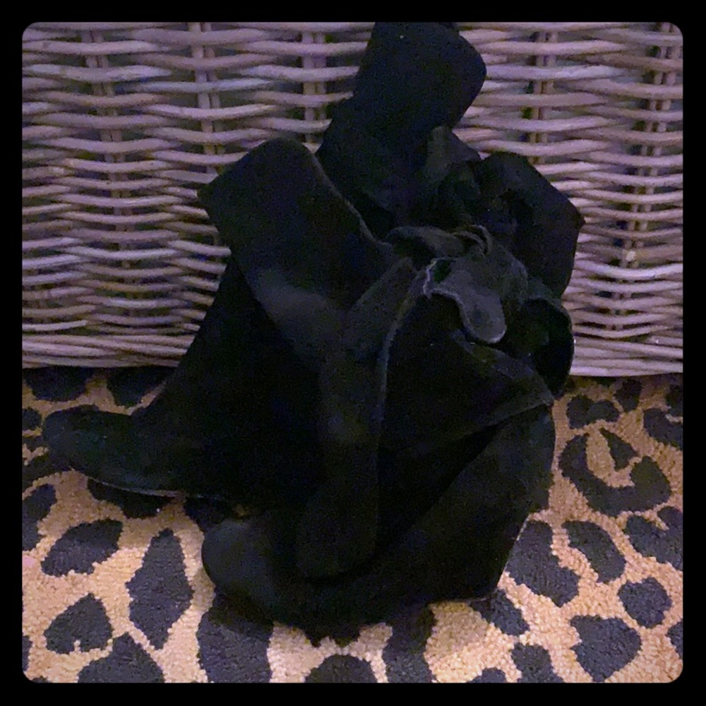 Chloe suede tie wedge booties with bow